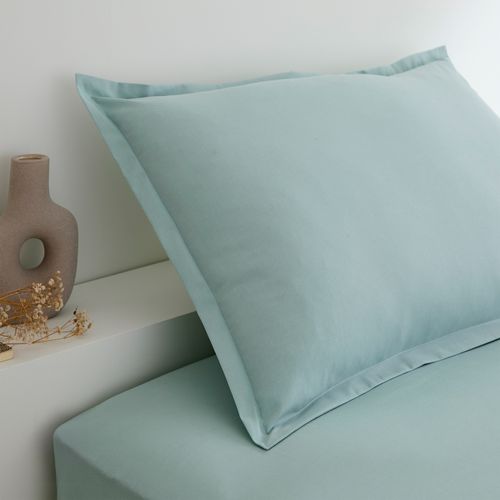 2 taies d'oreiller 50x75 cm DREAMEA CAMILLE brume vue d'ambiance 1