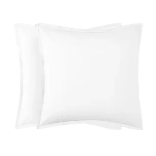 2 taies d'oreillers 63x63 cm DREAMEA CAMILLE vue de face