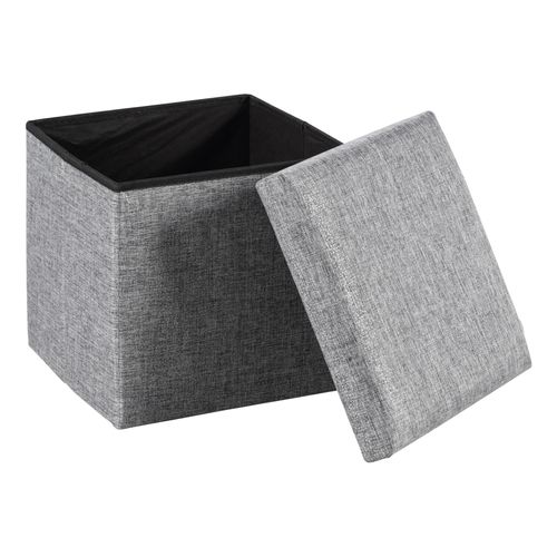 Pouf L. 35 - l. 35 - H.35 cm ESTRELLIA Gris