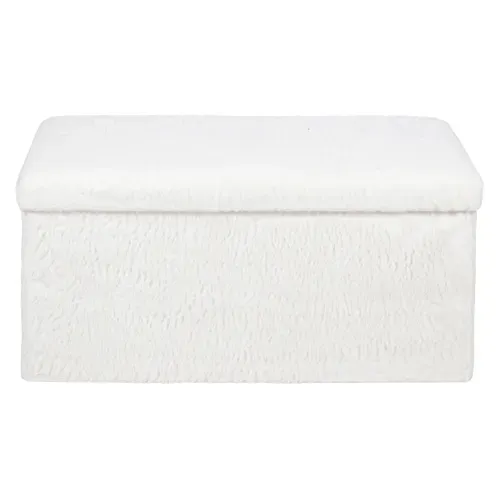 Banc coffre L. 76 - H 38 cm SWEETY Blanc