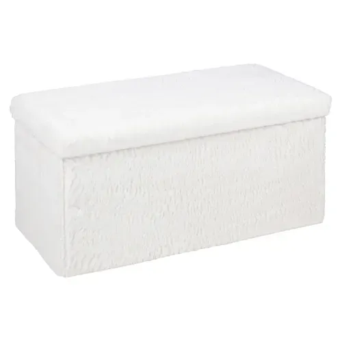Banc coffre L. 76 - H 38 cm SWEETY Blanc
