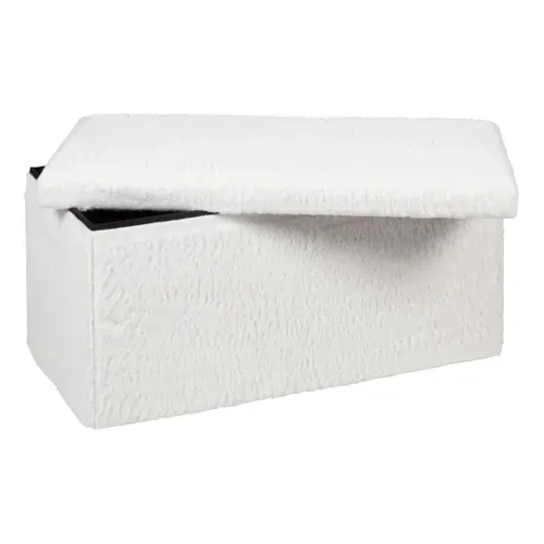 Banc coffre L. 76 - H 38 cm SWEETY Blanc