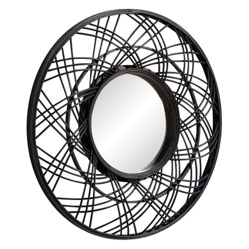Miroir D50 cm SENSA Noir vue 3/4