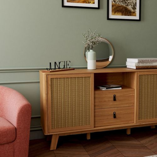 Mot déco L40 cm JUNGLE Noir / Naturel vue d'ambiance 1