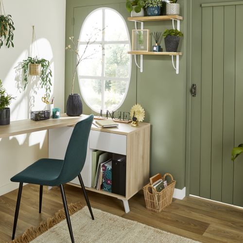 Mot déco L40 cm JUNGLE Noir / Naturel