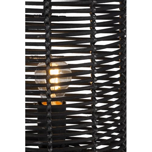 Applique rotin H. 25 cm TENET Noire vue détaillée