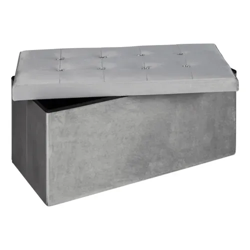 Banc coffre L. 76 - H 38 cm DIAMANT Gris