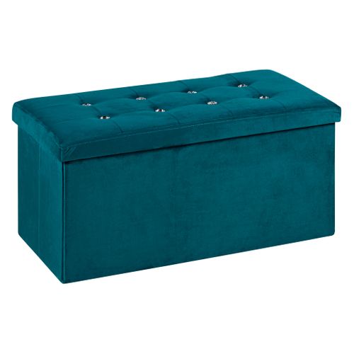Banc coffre L. 76 - H 38 cm DIAMANT Bleu