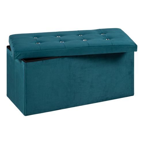 Banc coffre L. 76 - H 38 cm DIAMANT Bleu