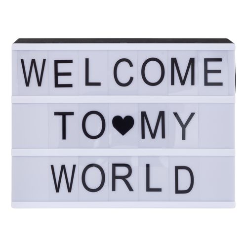 Boîte lumineuse LED 30x22 cm LIGHTBOX Noire