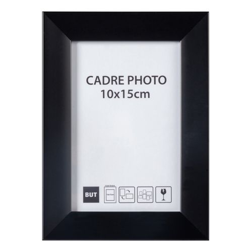 Cadre photo 10x15 cm  Noir vue de face