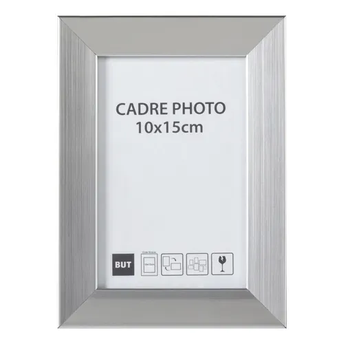 Cadre photo 10x15 cm  Argent vue de face
