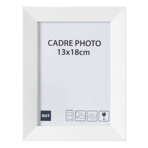 Cadre photo 13x18 cm  Blanc vue de face