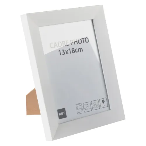 Cadre photo 13x18 cm  Blanc vue 3/4