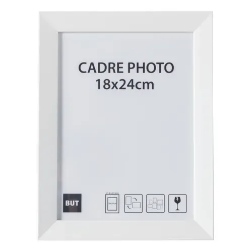 Cadre photo 18x24 cm  Blanc vue de face