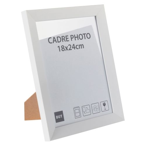Cadre photo 18x24 cm  Blanc vue 3/4