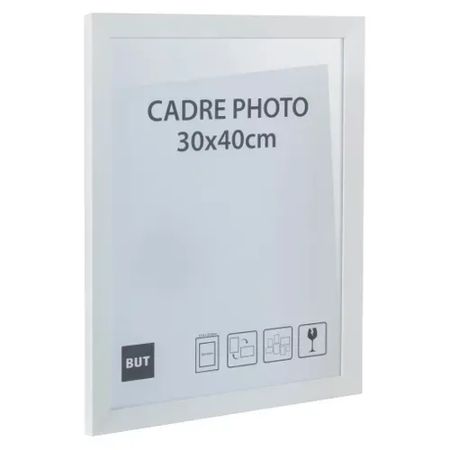 Cadre photo 30x40 cm  Blanc vue 3/4