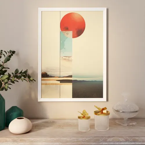 Cadre photo 50x70 cm  Blanc vue d'ambiance 1