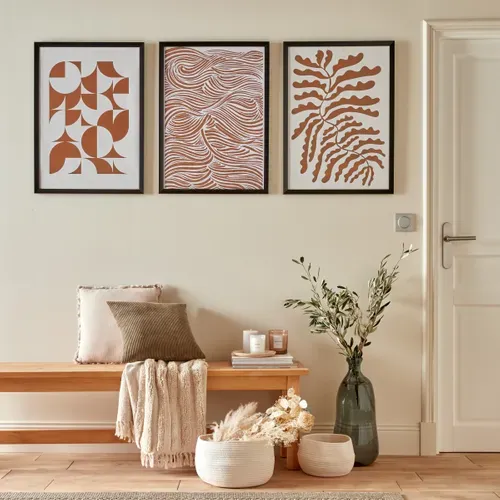 Cadre photo 50x70 cm  Noir vue d'ambiance 1