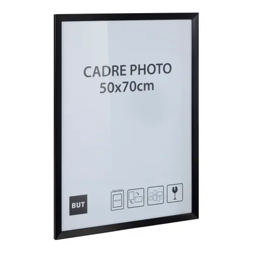 Cadre photo 50x70 cm  Noir vue 3/4