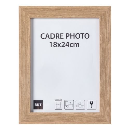 Cadre photo 18x24 cm  Chêne vue de face