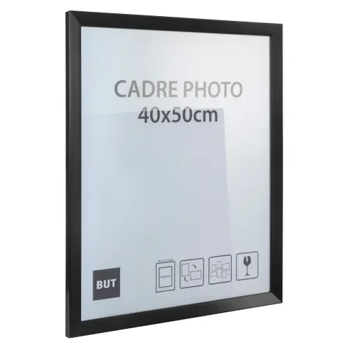 Cadre photo 40x50 cm  Noir vue 3/4