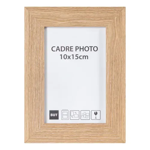 Cadre photo 10x15 cm  Chêne vue de face
