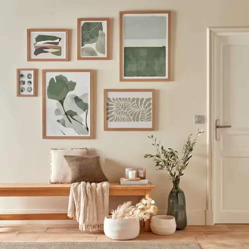 Cadre photo 40x50 cm  chêne vue d'ambiance 1