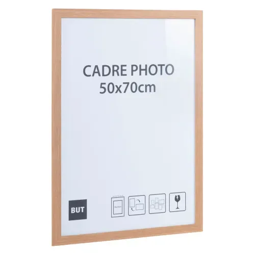 Cadre photo 50x70 cm  Chêne vue 3/4