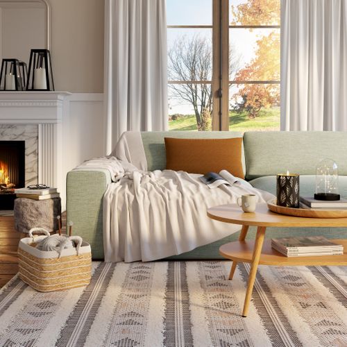 Plaid 150x200 cm JACOB Blanc