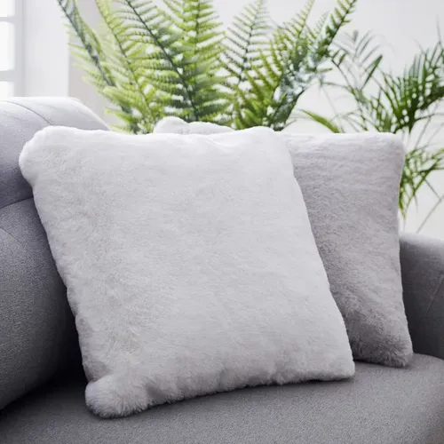 Coussin 45x45 cm JACOB Gris vue d'ambiance 1