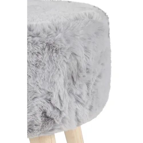 Pouf H. 40 cm JACOB Gris vue détaillée