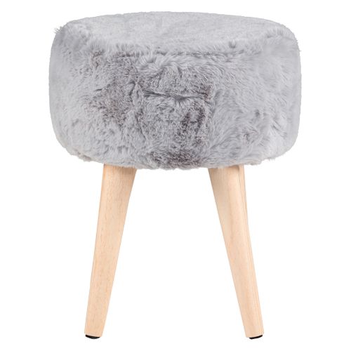 Pouf H. 40 cm JACOB Gris vue de face
