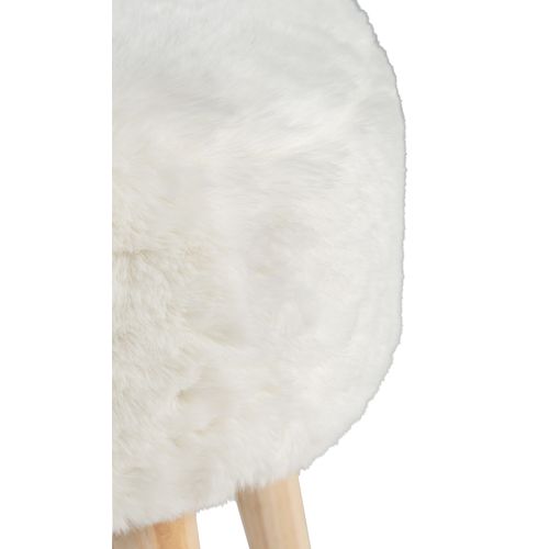 Pouf H. 40 cm JACOB Blanc vue détaillée