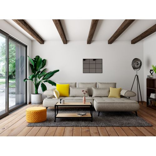 Coussin 40x40 cm ZELINE Jaune