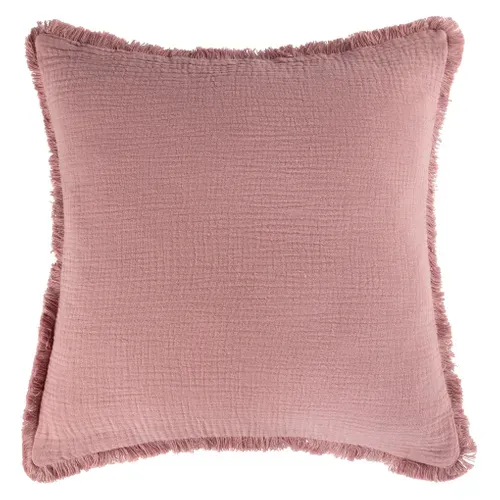 Coussin 40x40 cm ZELINE Rose vue de face