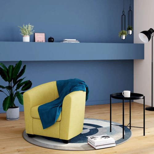 Plaid 130x170 cm ZIGGY bleu