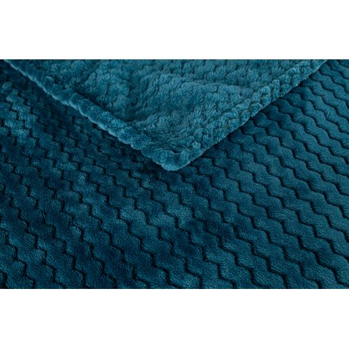 Plaid 130x170 cm ZIGGY bleu