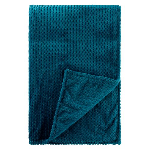 Plaid 130x170 cm ZIGGY bleu