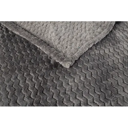 Plaid 130x170 cm ZIGGY Gris