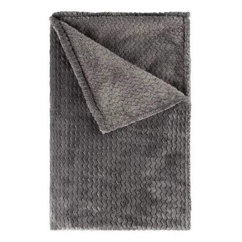 Plaid 130x170 cm ZIGGY Gris
