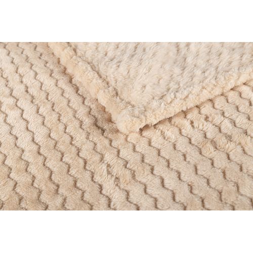 Plaid 130x170 cm ZIGGY beige