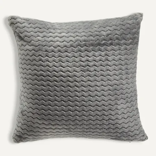 Coussin 40x40 cm ZIGGY Gris vue de face