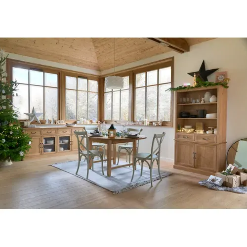Lanterne Noël LED H. 26,5 cm  Naturel