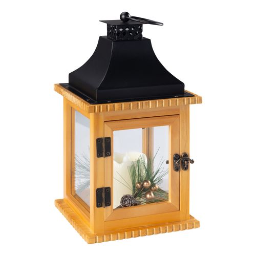 Lanterne Noël LED H. 26,5 cm  Naturel