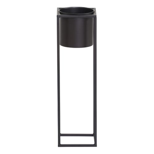 Pot sur pied H.60 cm CASSANDRE Noir vue de face