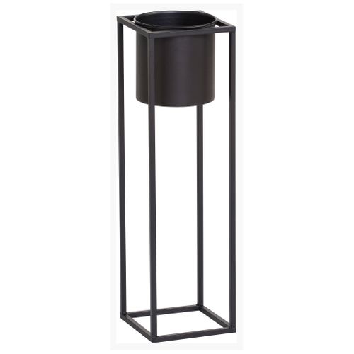 Pot sur pied H.60 cm CASSANDRE Noir vue 3/4