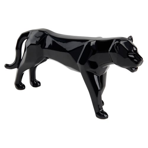 Statue L33 cm PANTHERE Noir