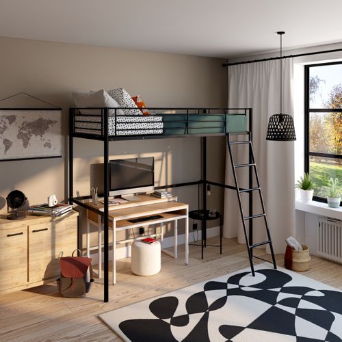 Lampe à poser H. 47,5 cm TIJE Noire