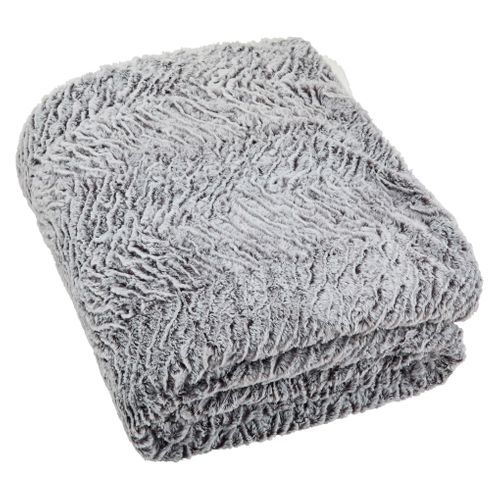 Couvre lit 220x240 cm BOREAL Gris vue de face